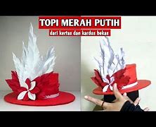 Contoh Topi Merah Putih